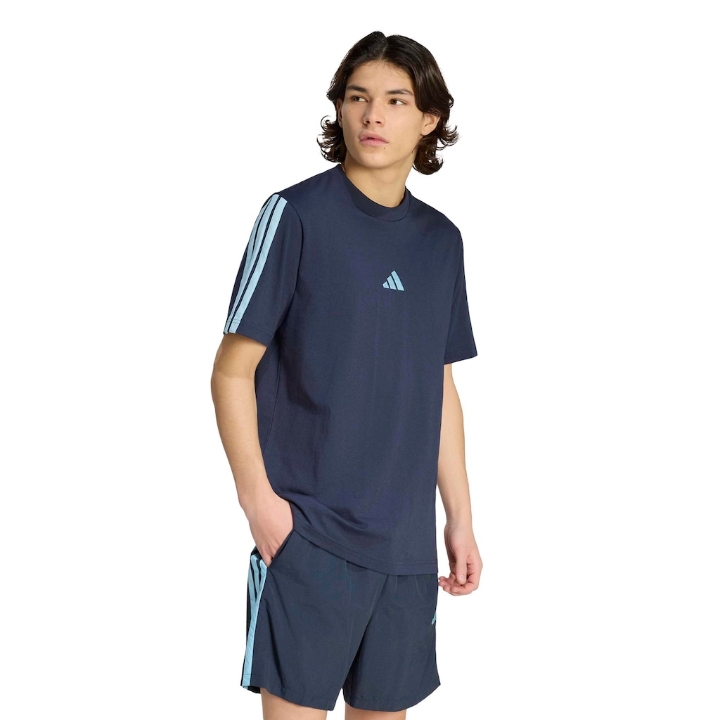 Imagem 2 do produto Camiseta Adidas Essentials Tres Listras Malha Simples Masculina