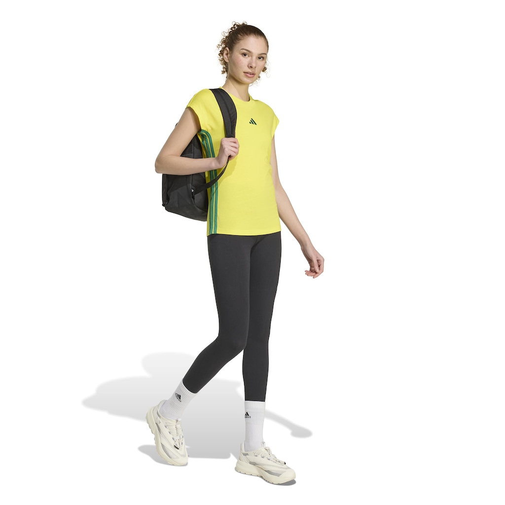 Imagem 3 do produto Camiseta Brasil Essentials Single Jersey 3-Stripes adidas Feminina