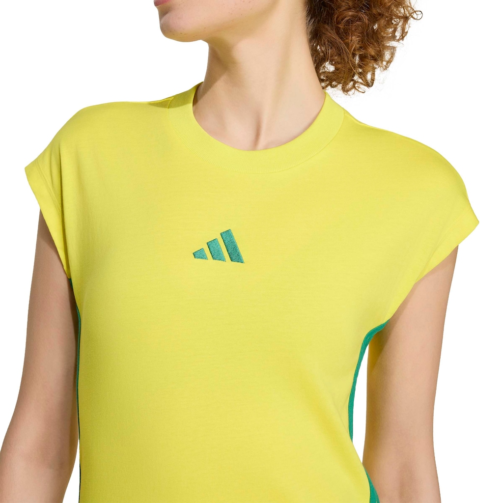 Imagem 4 do produto Camiseta Brasil Essentials Single Jersey 3-Stripes adidas Feminina