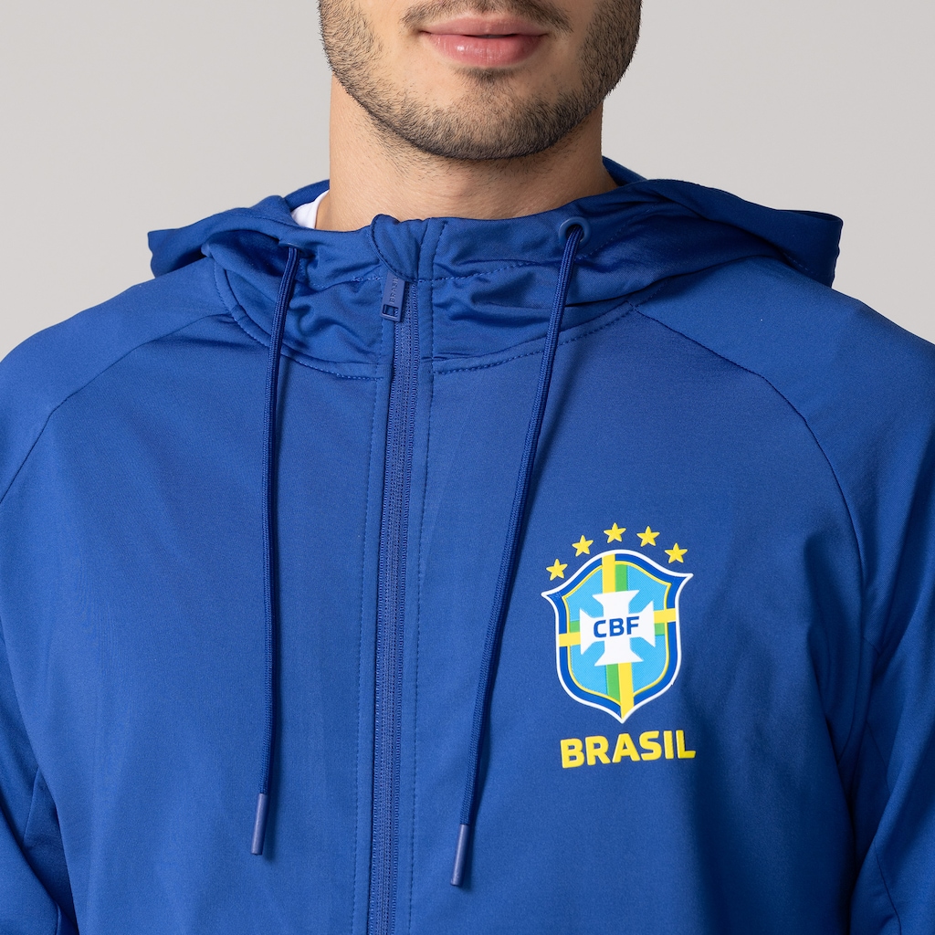 Imagem 4 do produto Blusão com Capuz Interlock Seleção do Brasil CBF 26/27 Masculino