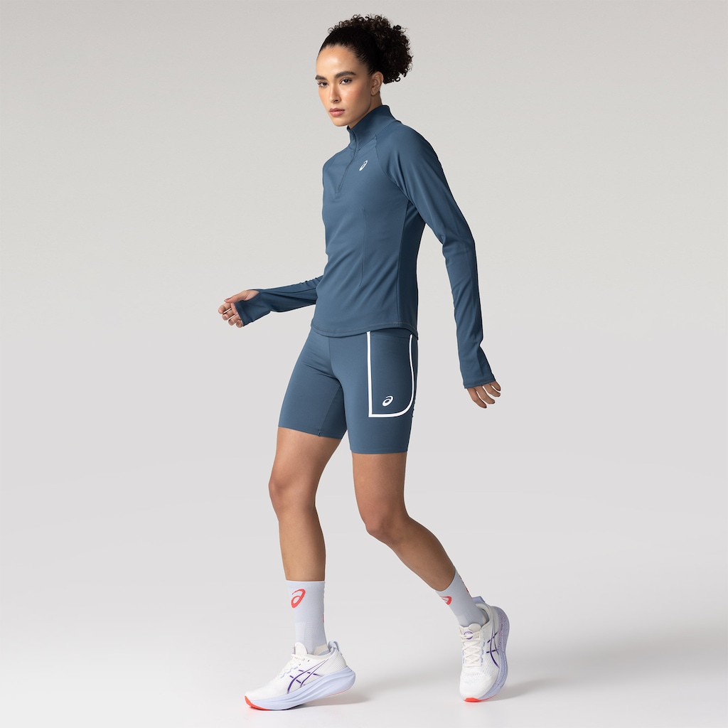 Imagem 3 do produto Blusão Asics Meio Zíper Peach Touch Feminino