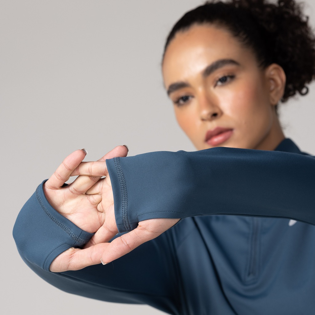 Imagem 4 do produto Blusão Asics Meio Zíper Peach Touch Feminino