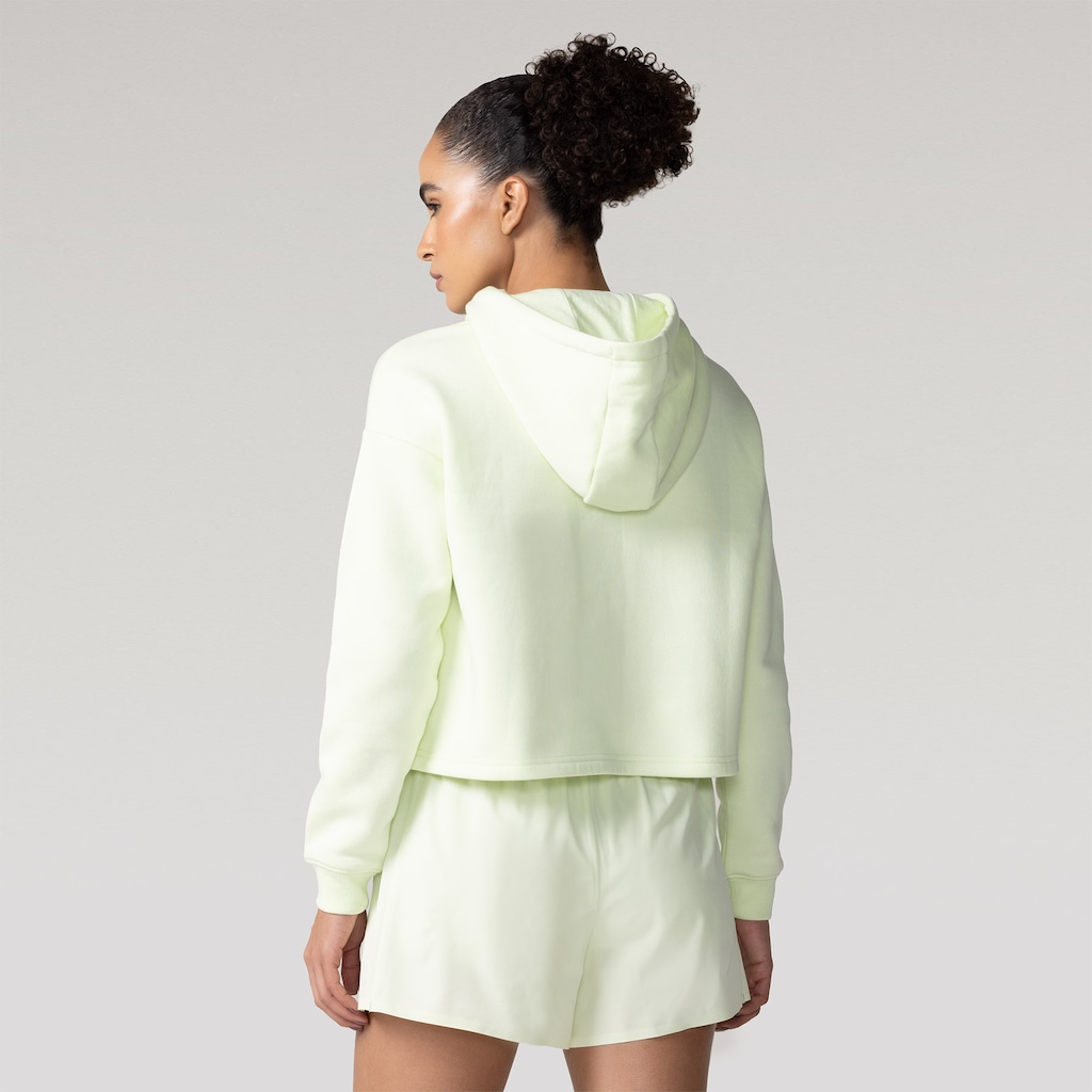 Imagem 2 do produto Blusão Asics Cropped com Capuz Fleece Feminino