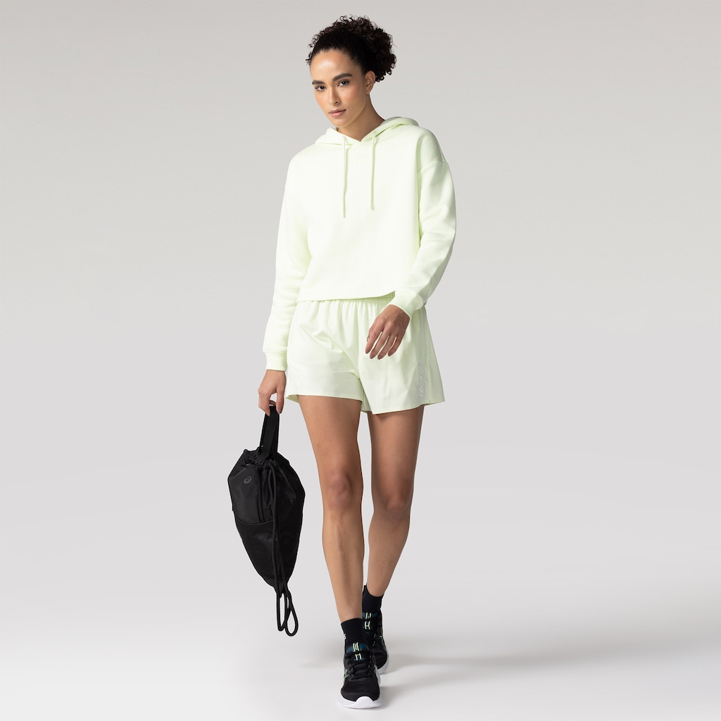 Imagem 3 do produto Blusão Asics Cropped com Capuz Fleece Feminino