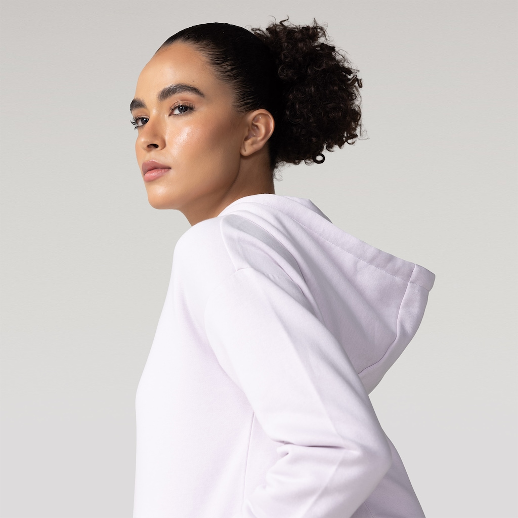 Imagem 4 do produto Blusão Asics Cropped com Capuz Fleece Feminino