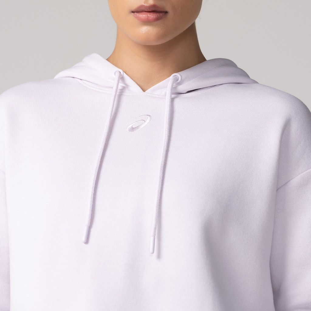 Imagem 5 do produto Blusão Asics Cropped com Capuz Fleece Feminino