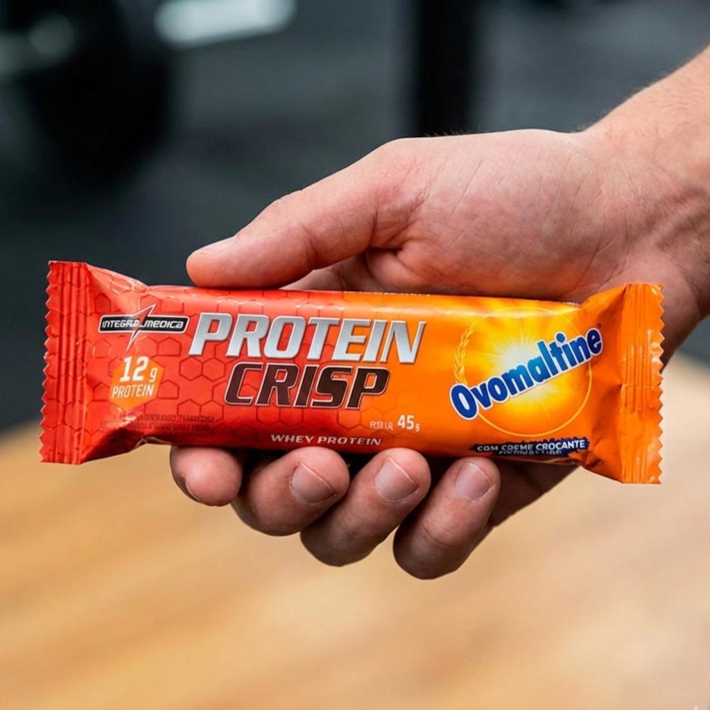 Imagem 3 do produto Caixa Barra de Proteína 45g Integralmédica Protein Crispbar Ovomaltine® - 12 Unidades