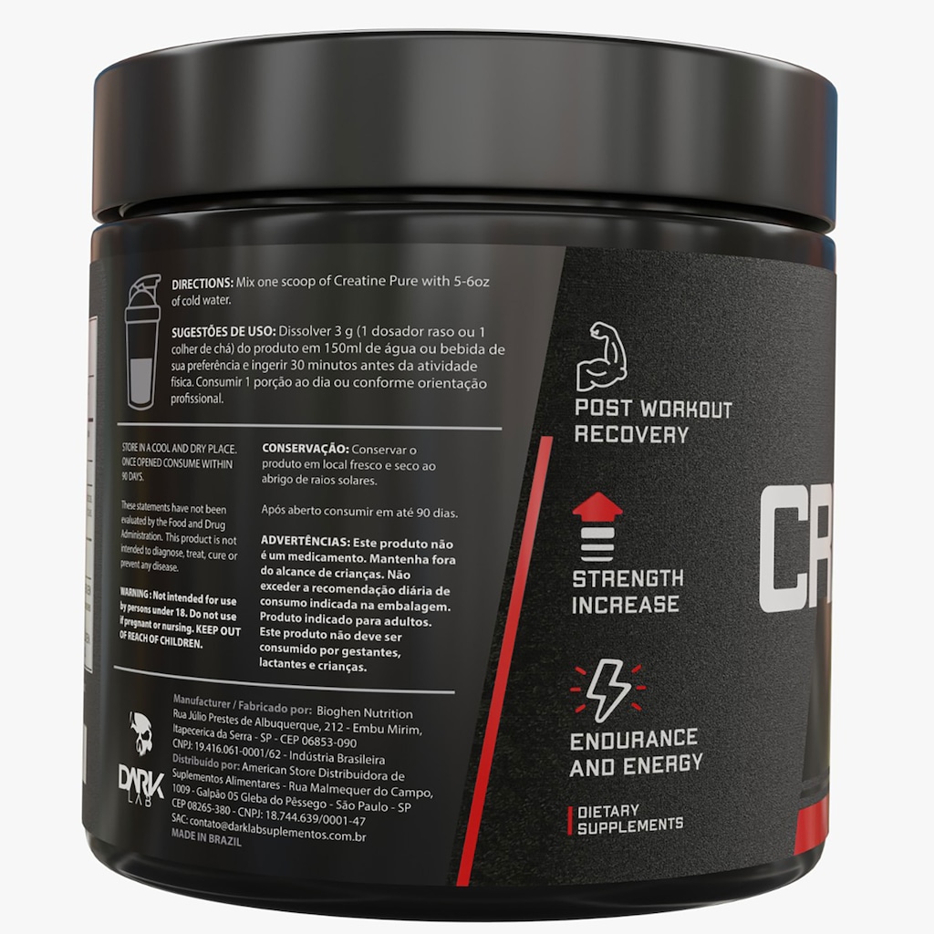 Imagem 3 do produto Creatina Pura Dark Lab 150g