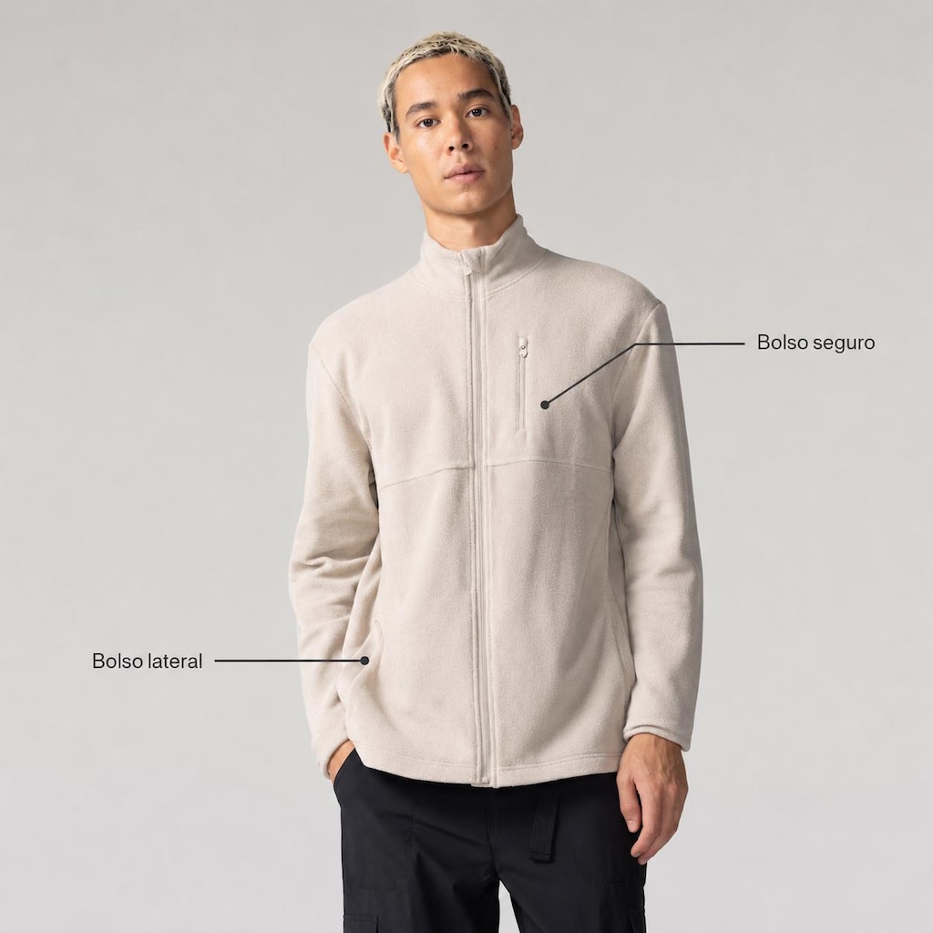 Imagem 2 do produto Jaqueta Fleece com Bolsos Nord Masculina