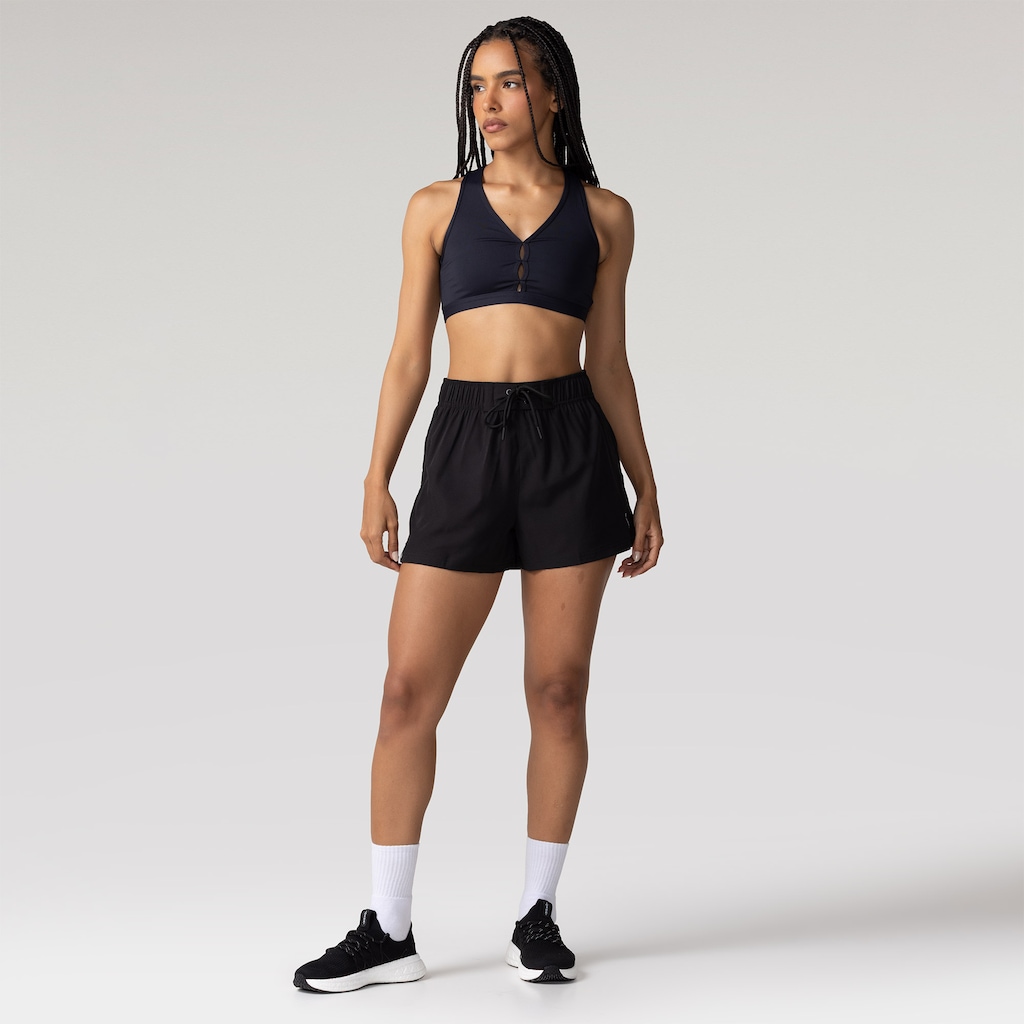 Imagem 4 do produto Shorts Oxer Liso Cos Contrastante - Feminino