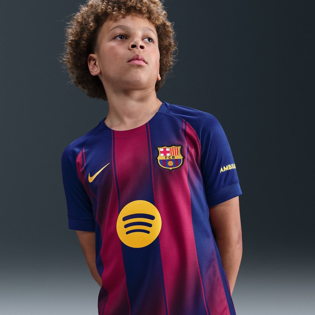 Imagem 3 do produto Camisa Barcelona I 25/26 Torcedor Pro Nike Infantil