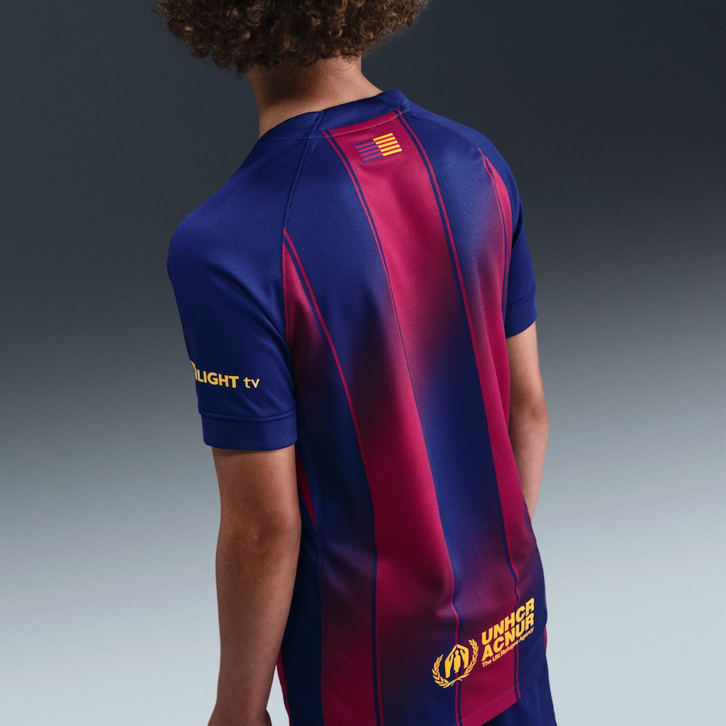 Imagem 4 do produto Camisa Barcelona I 25/26 Torcedor Pro Nike Infantil