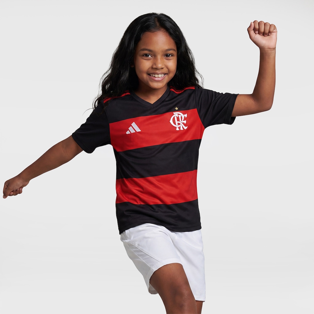 Imagem 4 do produto Camisa do Flamengo Fanshirt 26/27 adidas Infantil