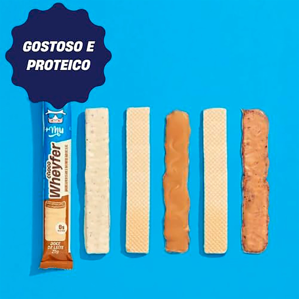 Imagem 4 do produto Barra de Proteína +MU Choco Wheyfer Doce de Leite - 25g