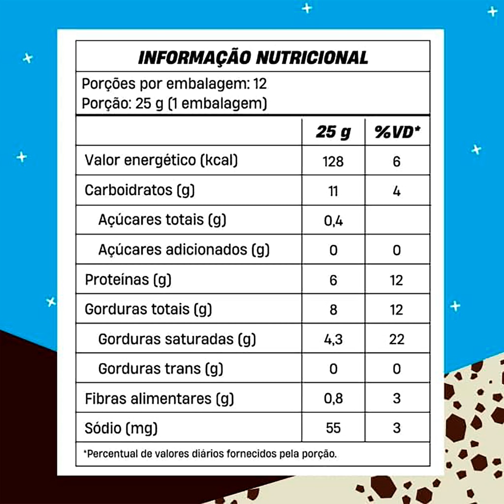 Imagem 2 do produto Caixa Barra de Proteína Crushbar +Mu - Cookies´n Cream 2.0 com 12 unidades