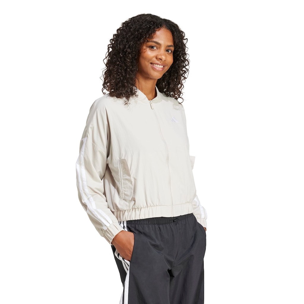 Imagem 3 do produto Jaqueta adidas Bomber Woven 3 Listras Feminina