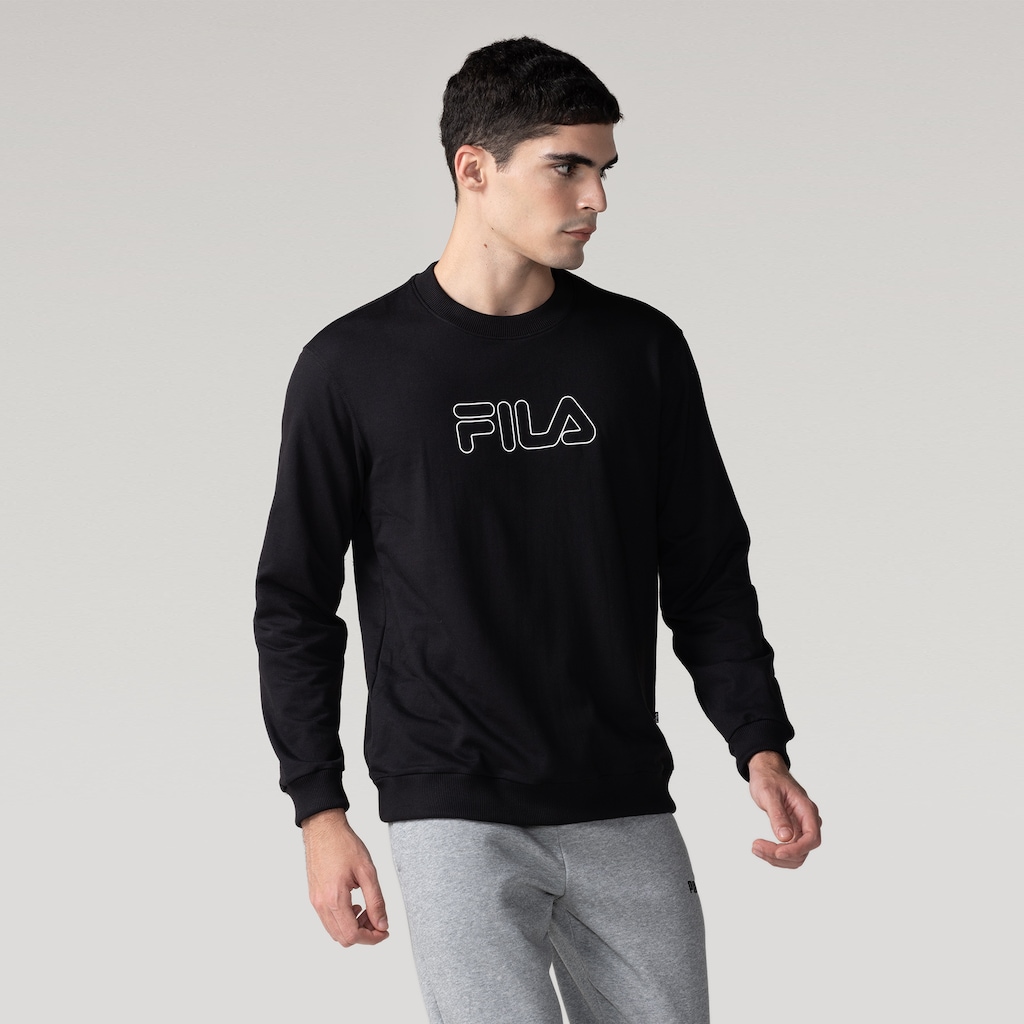 Imagem 2 do produto Blusão Fila LS Letter Outline Light Masculino
