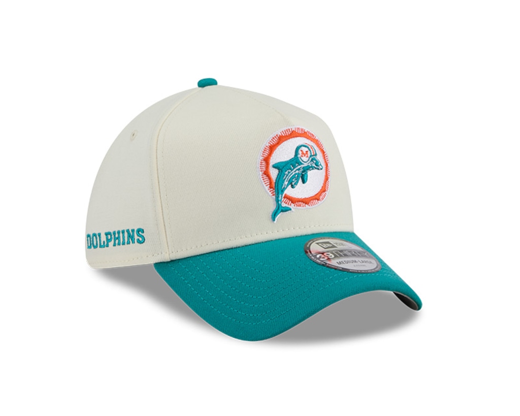 Imagem 2 do produto Boné Unissex New Era NFL 39THIRTY Miami Dolphins Aba Curva