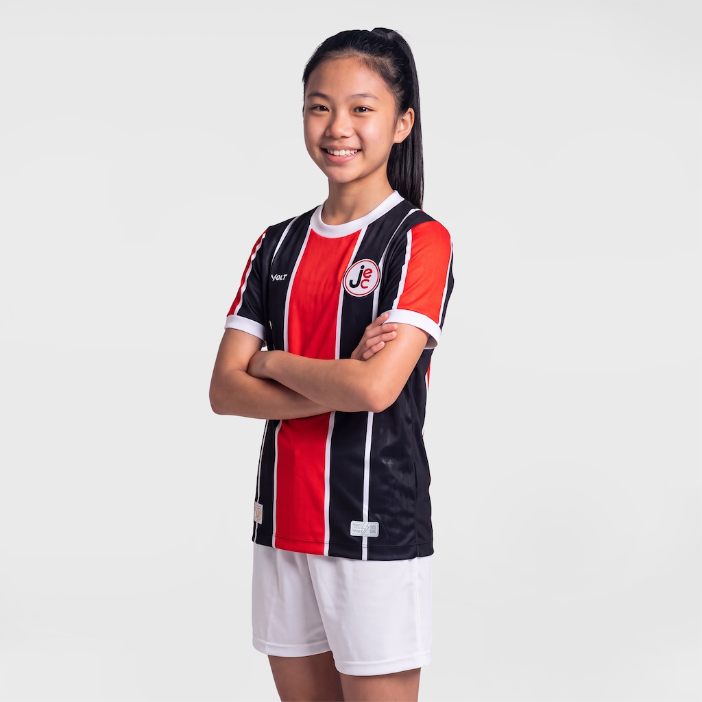 Imagem 4 do produto Camisa do Joinville I 26/27 JEC Volt Torcedor Tricolor Infantil
