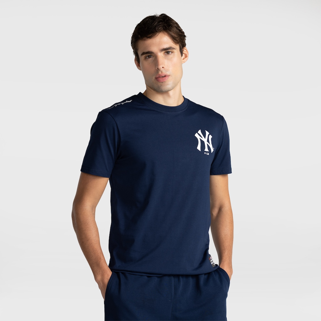 Imagem 1 do produto Camiseta Fanatics Major League Baseball Textured Print New York Yankees Masculina