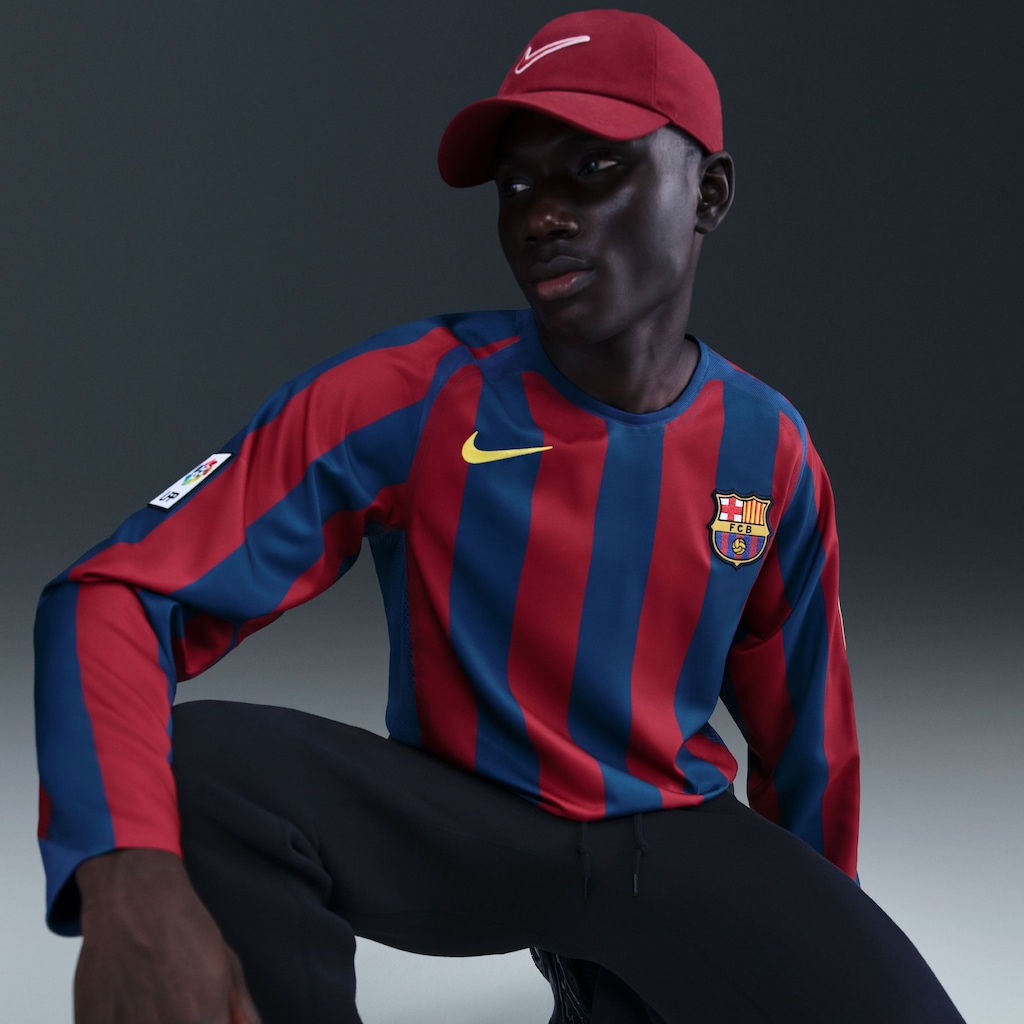 Imagem 3 do produto Camisa Manga Longa Barcelona Nike Reedição Total 90 Masculina