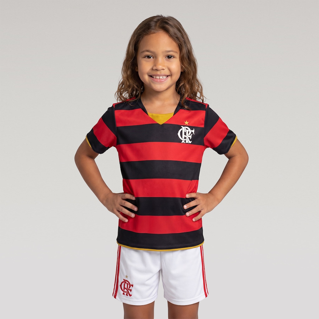 Imagem 4 do produto Camisa do Flamengo Retrô 2008 Betel Infantil