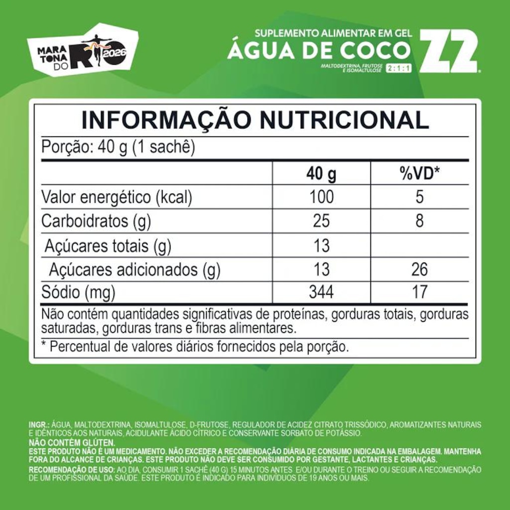 Imagem 4 do produto Energético em Gel Z2 Água de Coco
