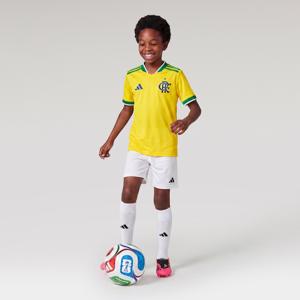 Imagem 3 do produto Camisa adidas Flamengo Brasil 26 Infantil