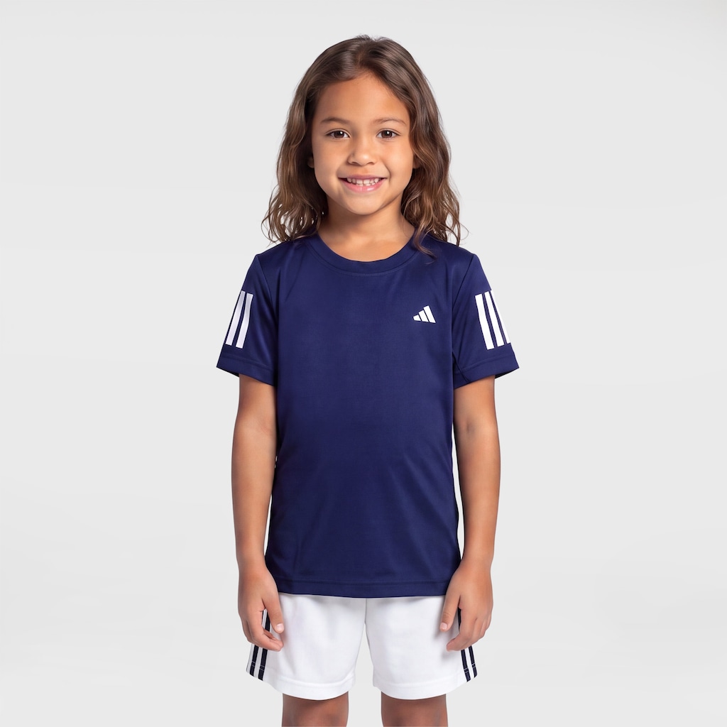 Imagem 4 do produto Camiseta adidas Club 3 Listras Infantil