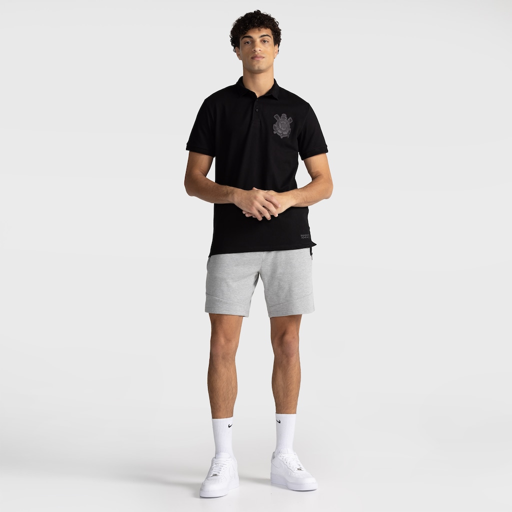 Imagem 3 do produto Camisa Polo do Corinthians All Black Coimbra Masculina