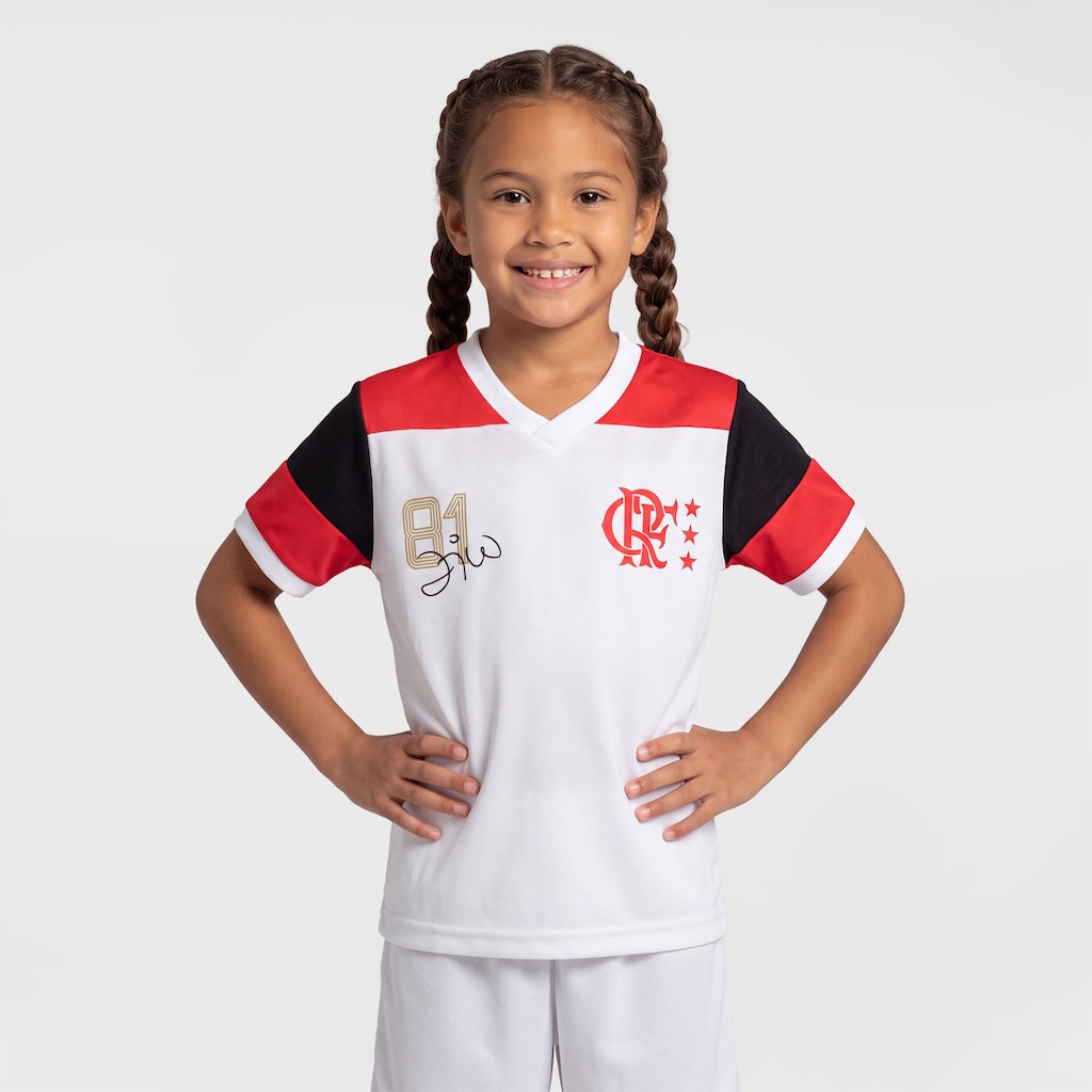 Imagem 4 do produto Camisa do Flamengo Zico Braziline Premium Infantil