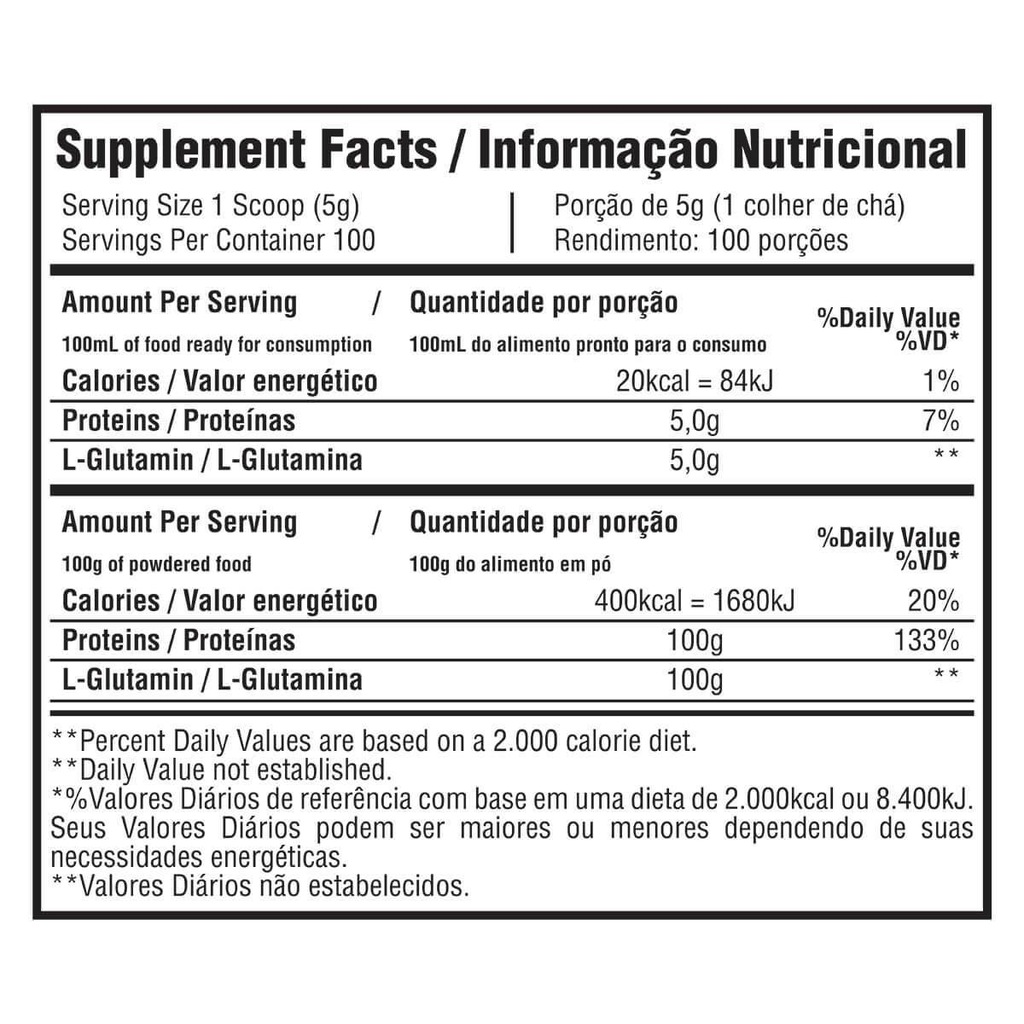 Imagem 3 do produto Glutamina 100% Bodybuilders - 500g