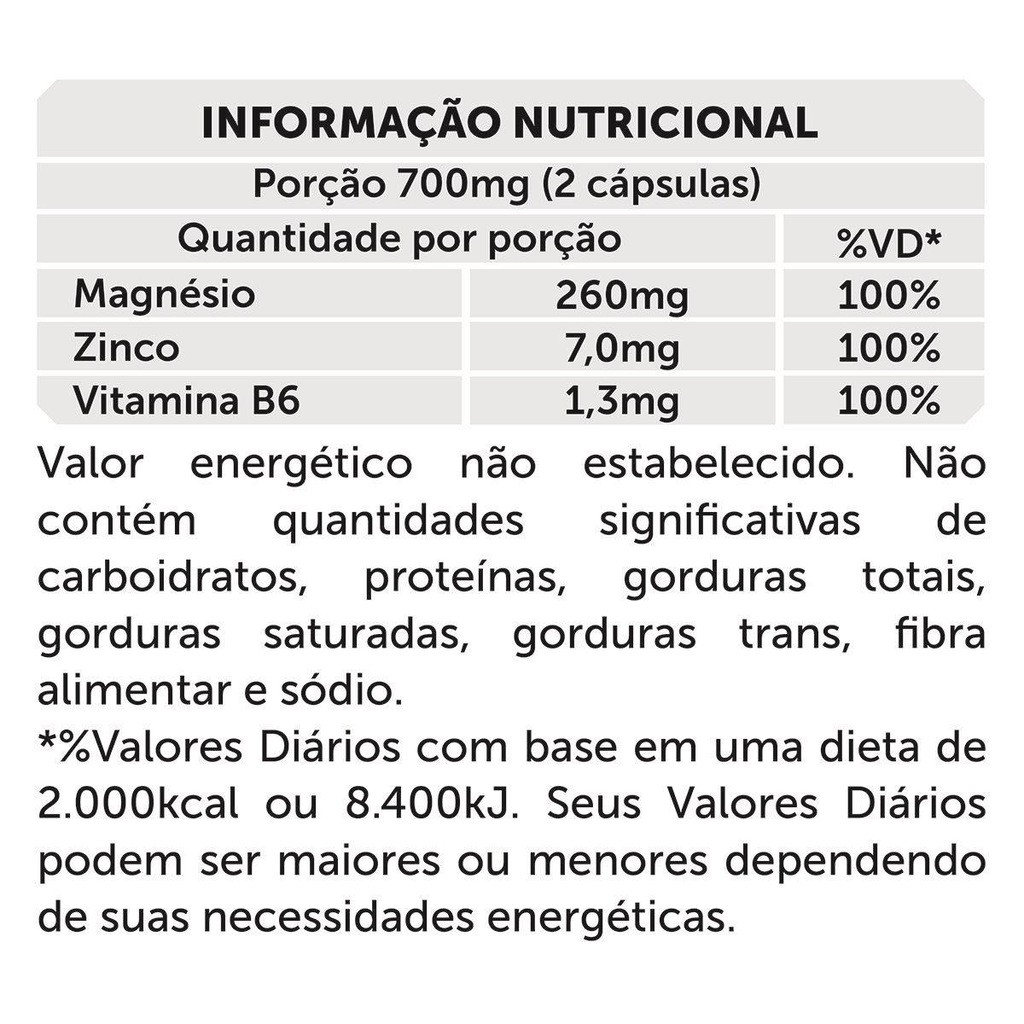 Imagem 3 do produto Suplemento ZMA BRN Foods Testo - 120 Cápsulas
