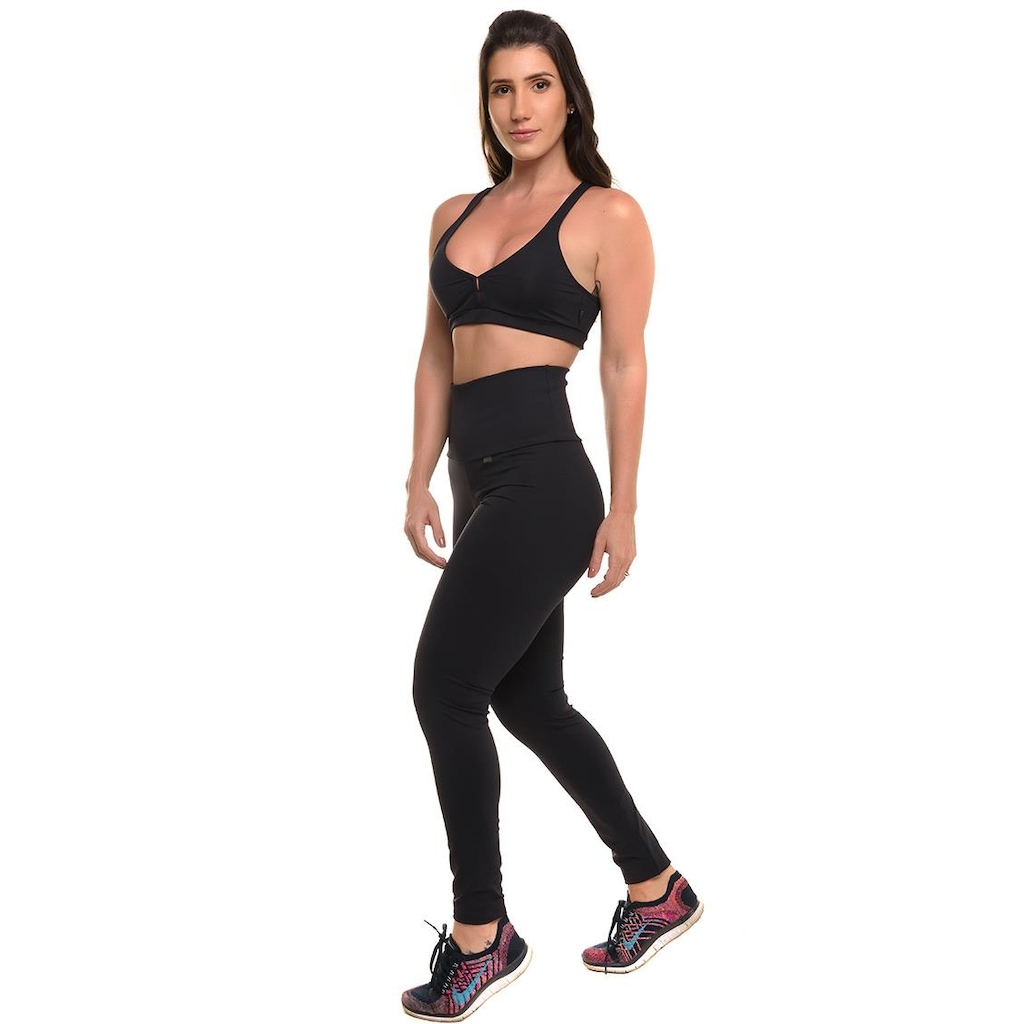 Imagem 3 do produto Conjunto Sandy Fitness Power Confort com Proteção Solar UV50+: Top + Calça Legging - Feminino