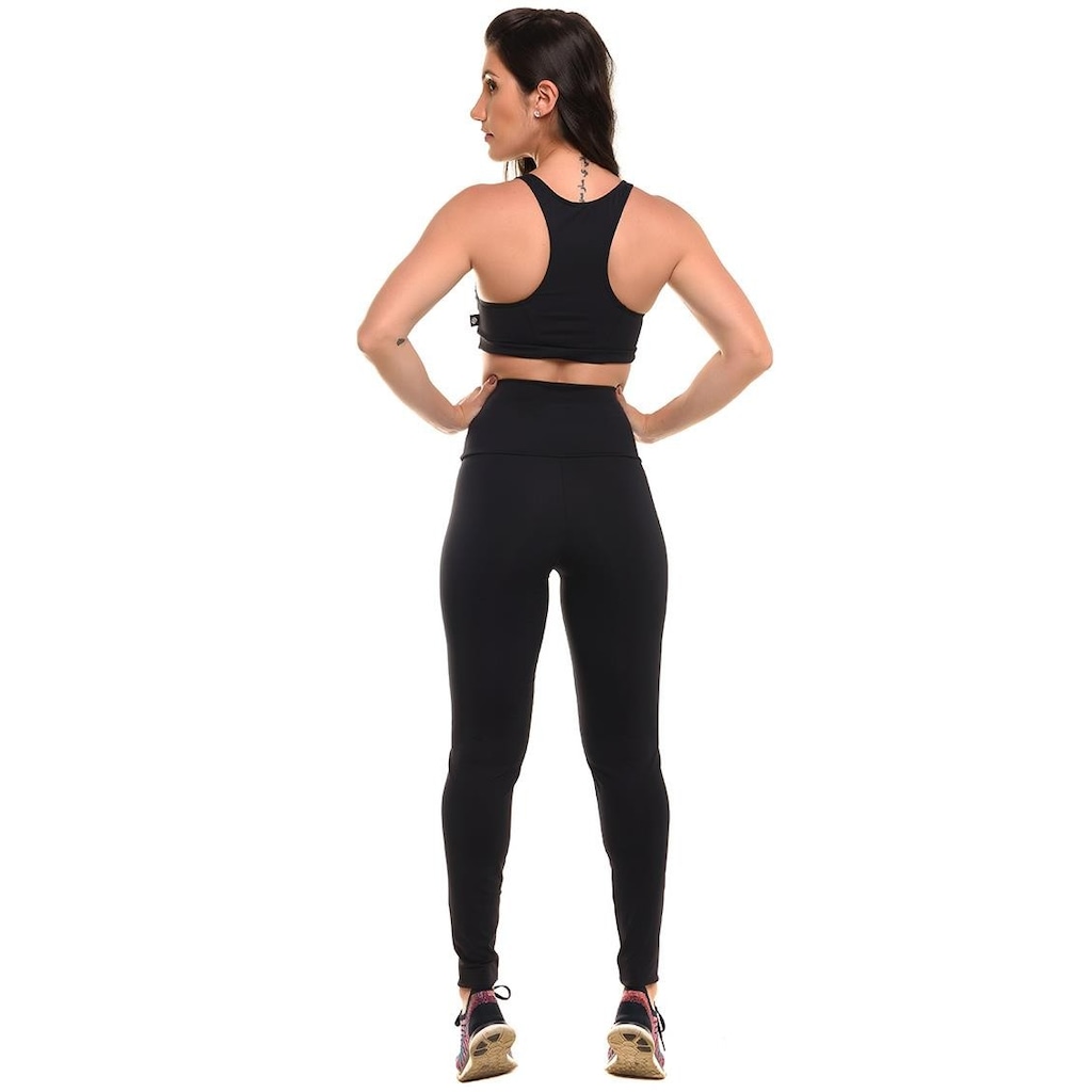 Imagem 4 do produto Conjunto Sandy Fitness Power Confort com Proteção Solar UV50+: Top + Calça Legging - Feminino