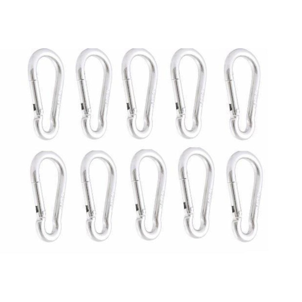 Imagem 2 do produto Kit 10 Mosquetão Reparo de Aparelhos Academia Pilates 70 mm