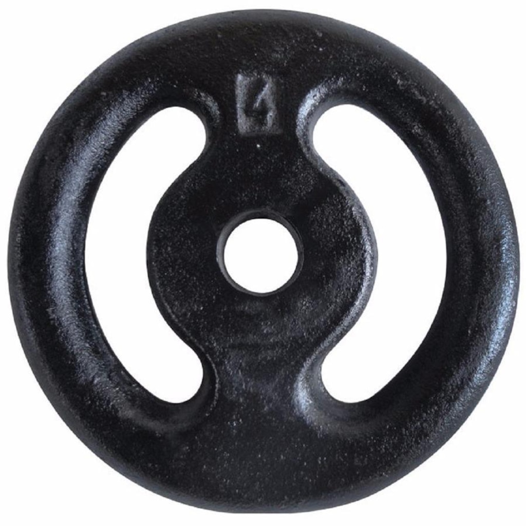 Imagem 2 do produto Anilha Pintada Peso Academia Musculação 4 Kg