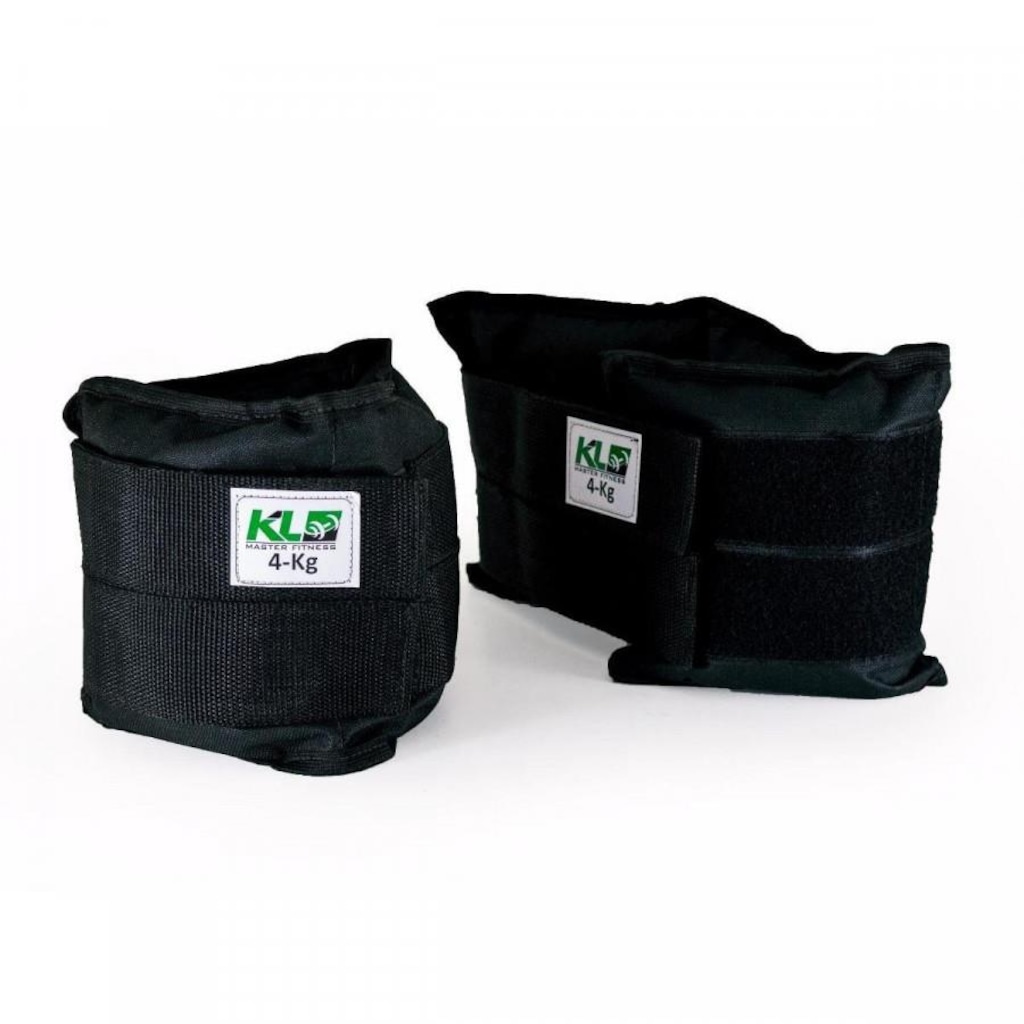 Imagem 2 do produto Kit Caneleiras KL Master Peso Fixa Velcro - 3, 4 e 5kg - Pares (Cada)
