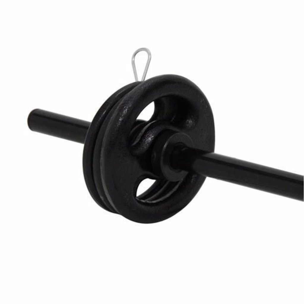 Imagem 2 do produto Barra com Presilhas KL Master Musculação Funcional Body Pump