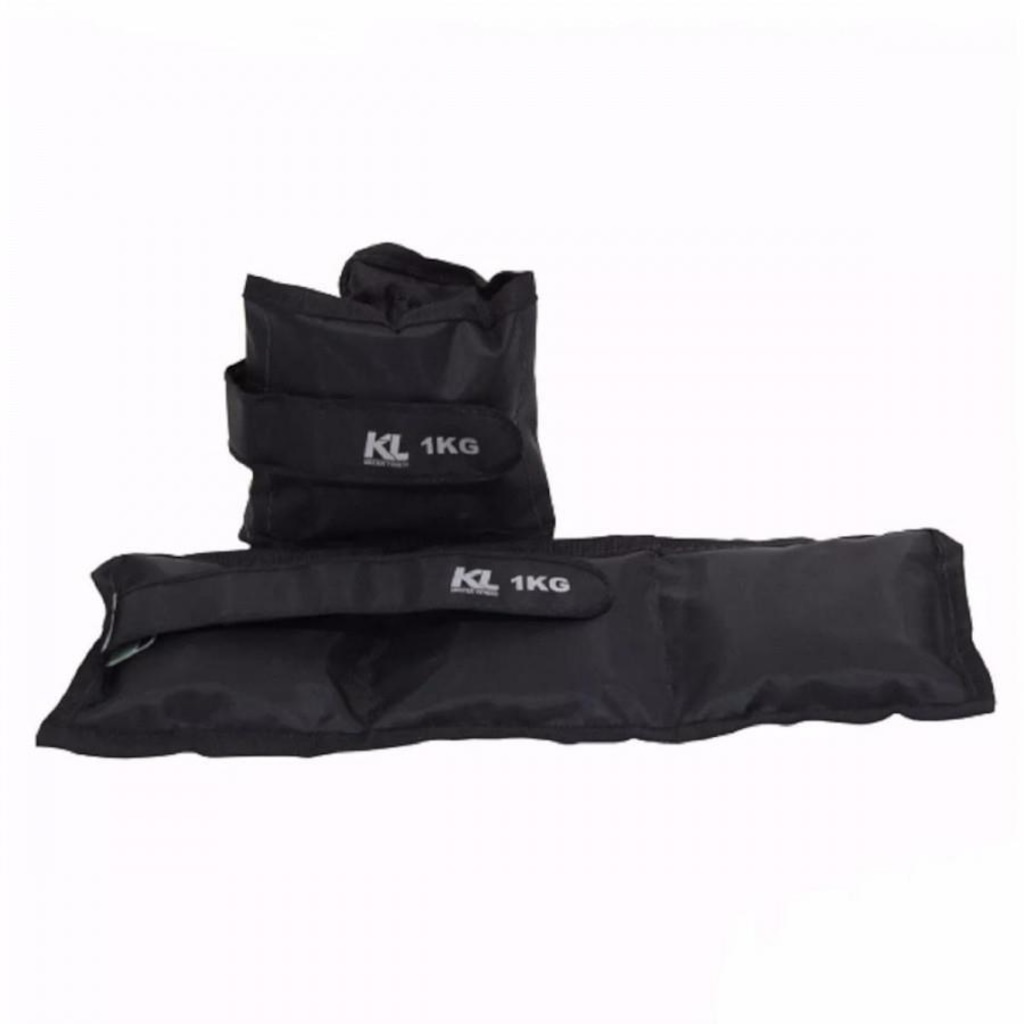 Imagem 2 do produto Kit Tornozeleira De Peso 3kg 4kg 5kg Fixa Velcro Kit Faixa
