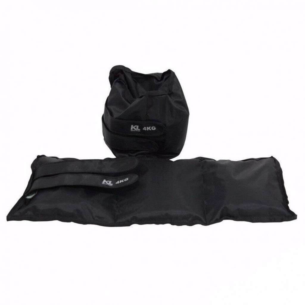 Imagem 4 do produto Kit Tornozeleira De Peso 3kg 4kg 5kg Fixa Velcro Kit Faixa