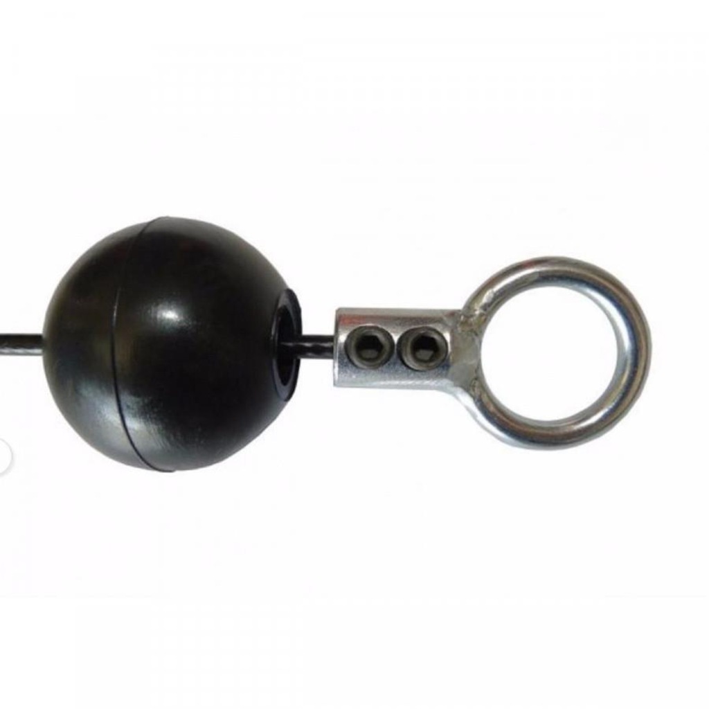 Imagem 2 do produto Kit 20 Bolas Terminal Cabo de Aço Bolinha Reparo