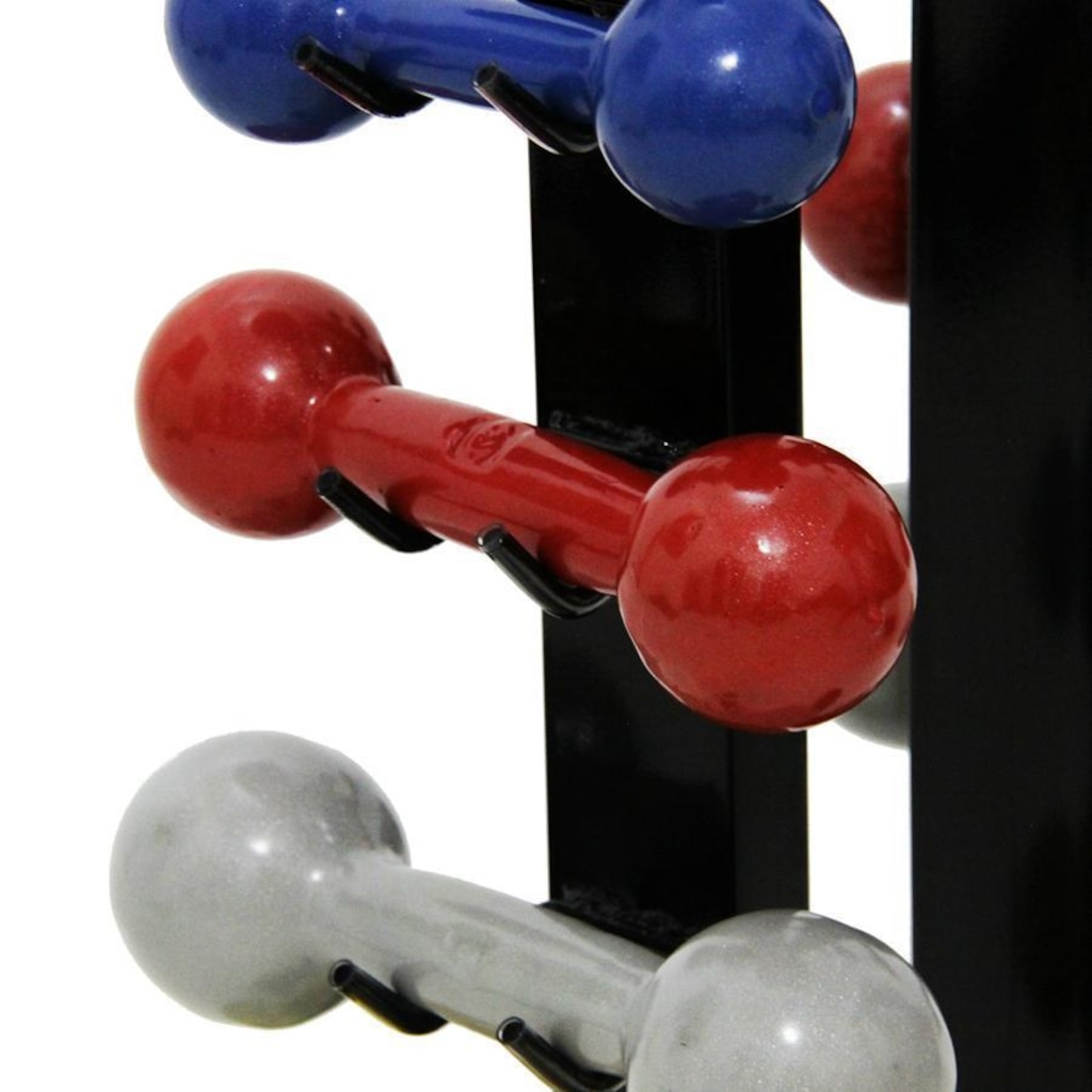 Imagem 2 do produto Suporte de Parede KL Master para 5 Pares de Halteres de Peso