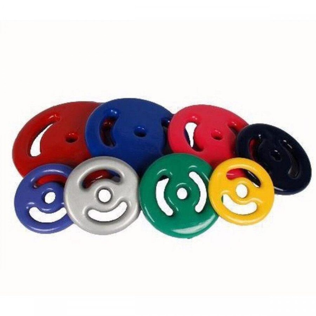 Imagem 2 do produto Anilha Pintada Peso Academia Musculação 10 Kg
