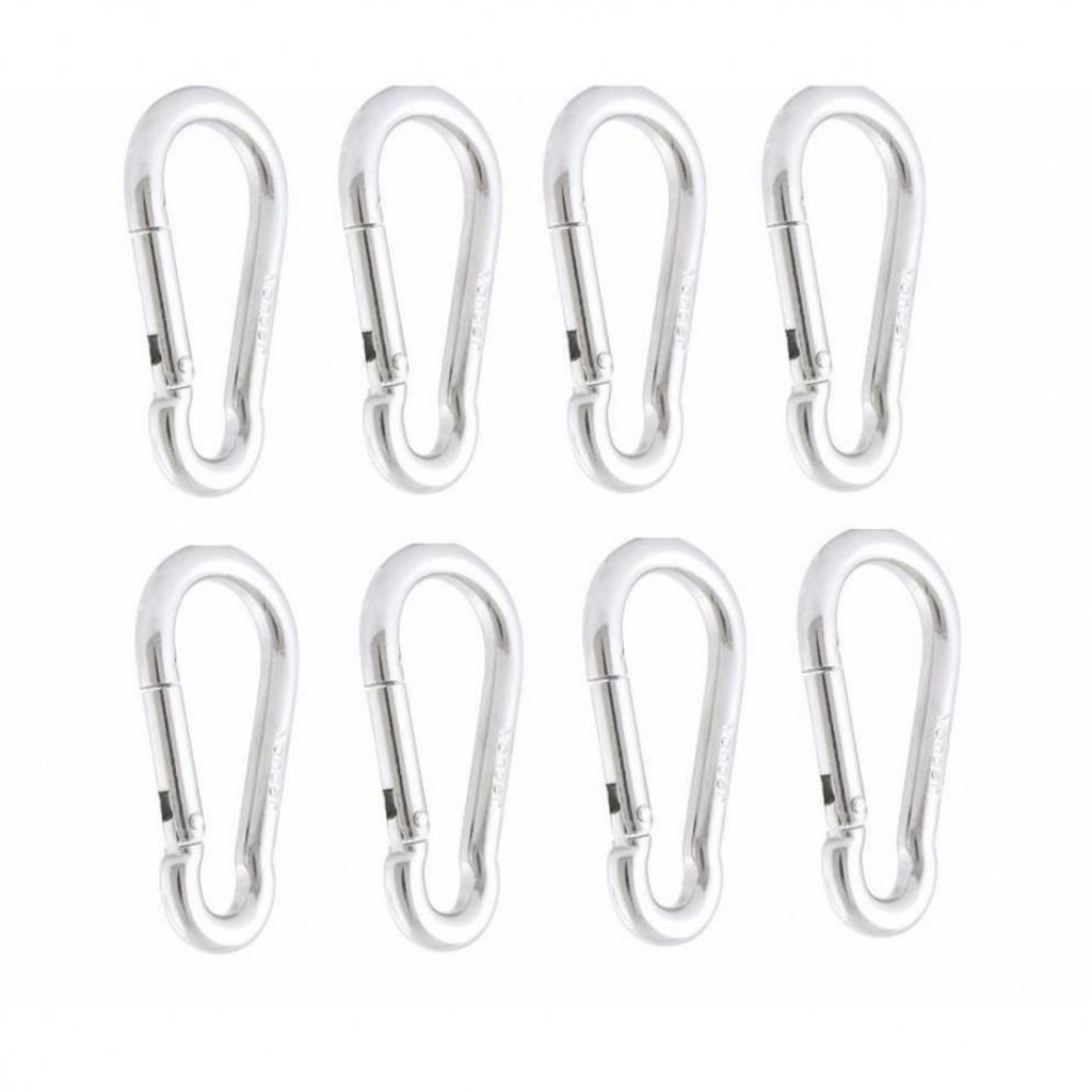 Imagem 2 do produto Kit 10 Mosquetão Academia Pilates Reparo de Aparelhos 70 mm