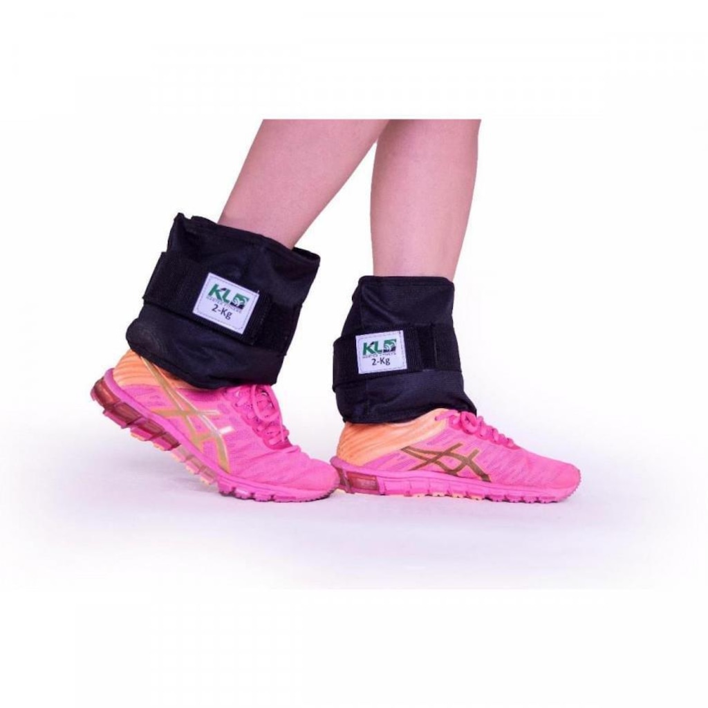 Imagem 3 do produto Kit Caneleira Tornozeleira de Peso 1kg 2kg 3kg Fixa Velcro