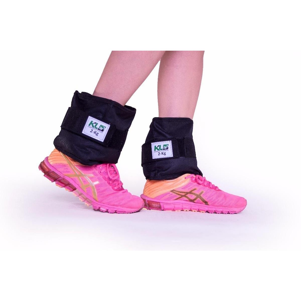Imagem 5 do produto Kit Caneleira Tornozeleira de Peso 1kg 2kg 3kg Fixa Velcro