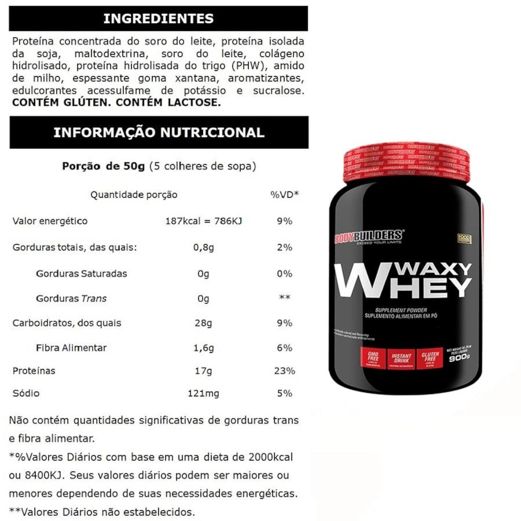 Imagem 2 do produto Kit Bodybuilders Whey Protein - Baunilha - 2 Unidades + Creatina - 2 Unidades + Bcaa + Coqueteleira