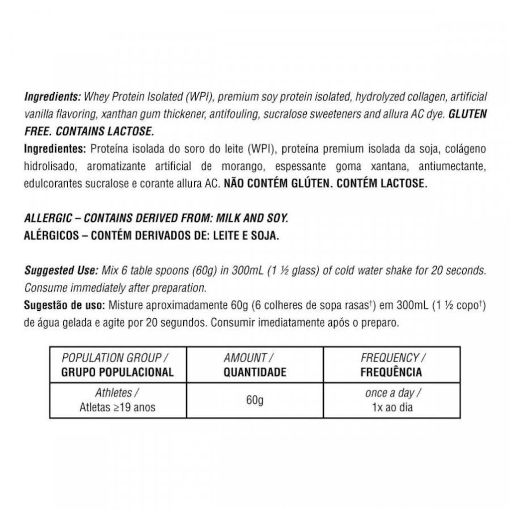 Imagem 4 do produto Kit 2 Iso Whey Protein Isolado Bodybuilders - Morango - 2kg