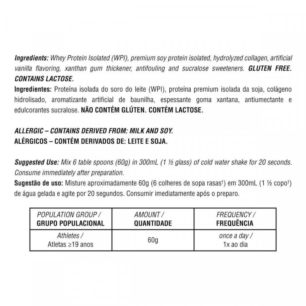 Imagem 3 do produto Kit 2 Iso Whey Protein Isolado Bodybuilders - Baunilha - 2kg